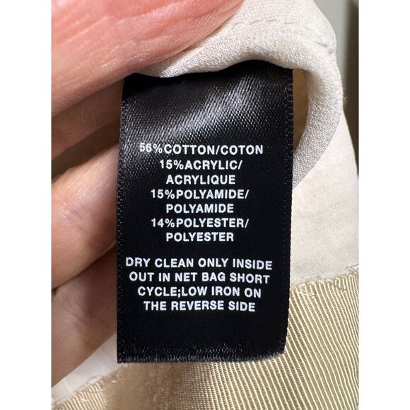 LAFAYETTE 148 Tweed Fringe Zip Front Blazer, Ivory, Pockets, Sz 8 - Picture 13 of 13